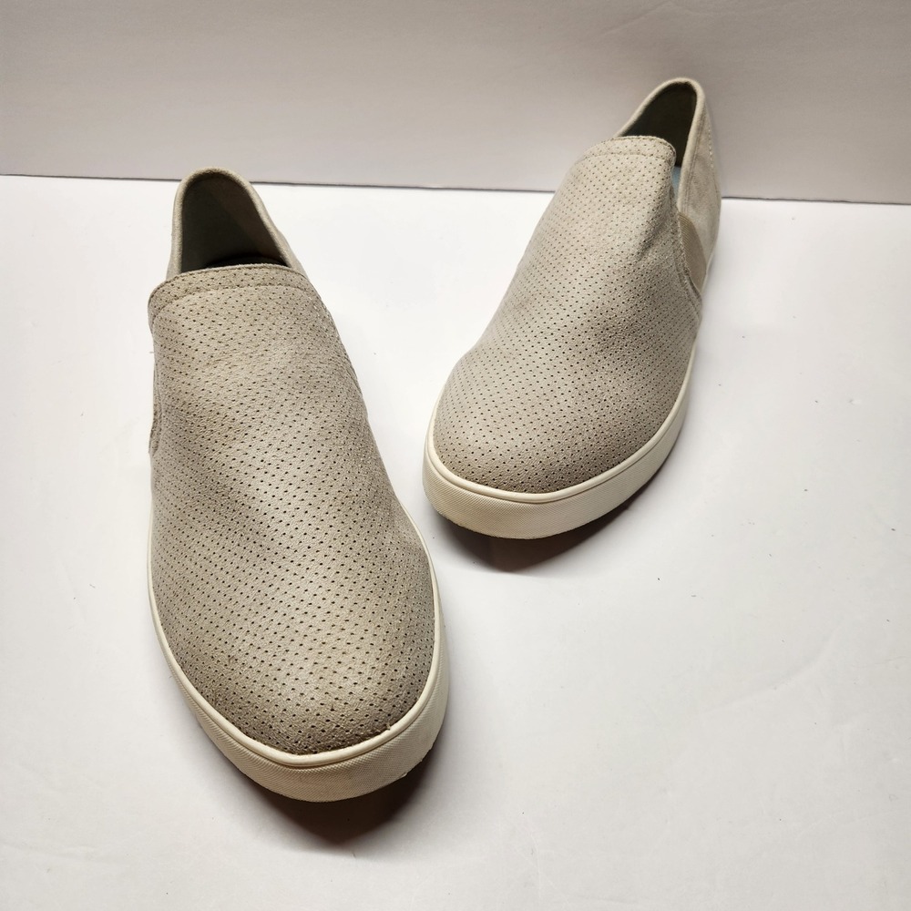 Dr Scholls Luna Womens Taupe Perforated Slip On Sneakers‎ Size 10M Casual Loafer